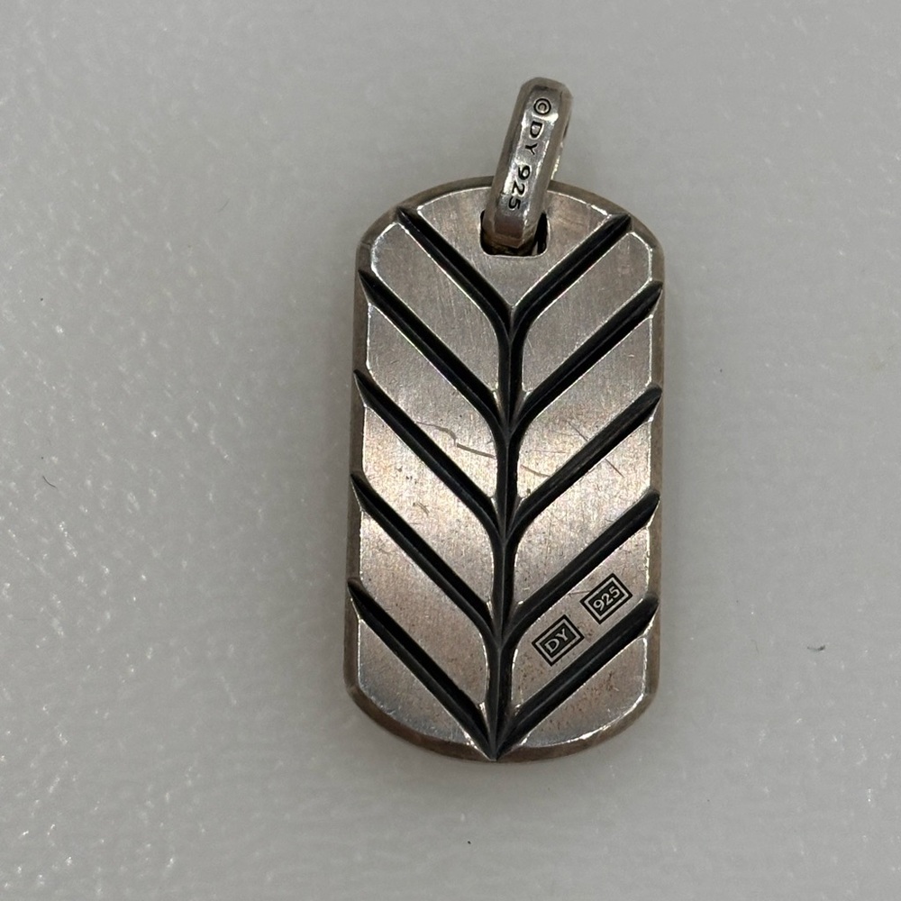 David Yurman Streamline Tag with Red Agate